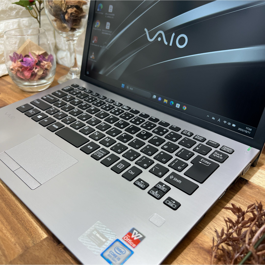 VAIO シルバー☘Core i5第8世代 ☘爆速SSD256GB☘メモリ8GB