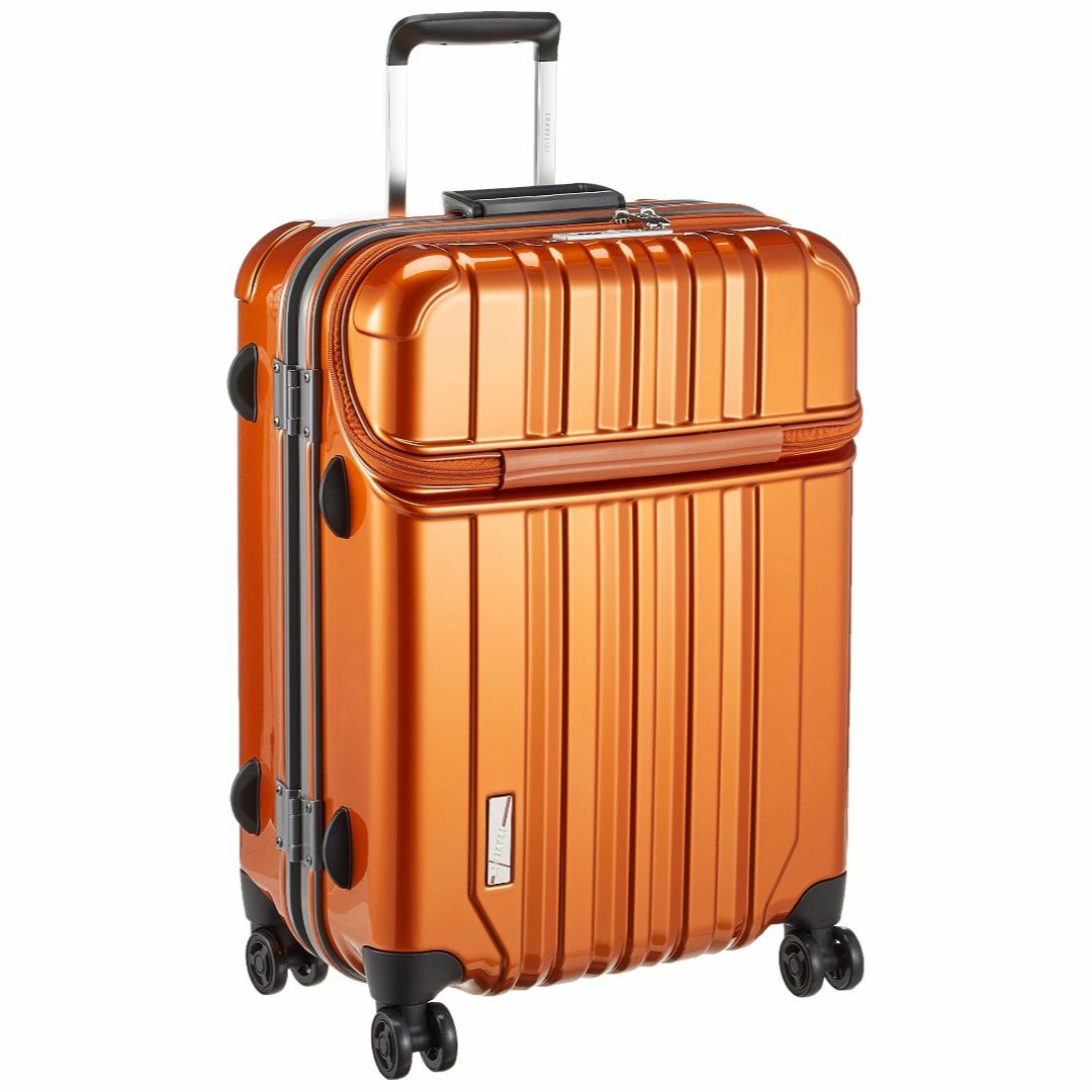【色: オレンジ】[トラベリスト] スーツケース フレーム トップオープン トラ