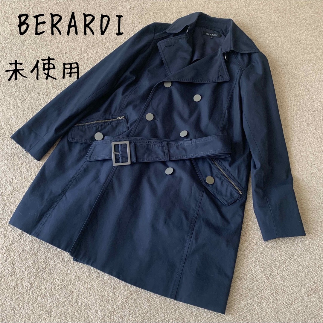 ANTONIO BERARDI - 未使用 BERARDI ベラルディ トレンチコート 紺 日本