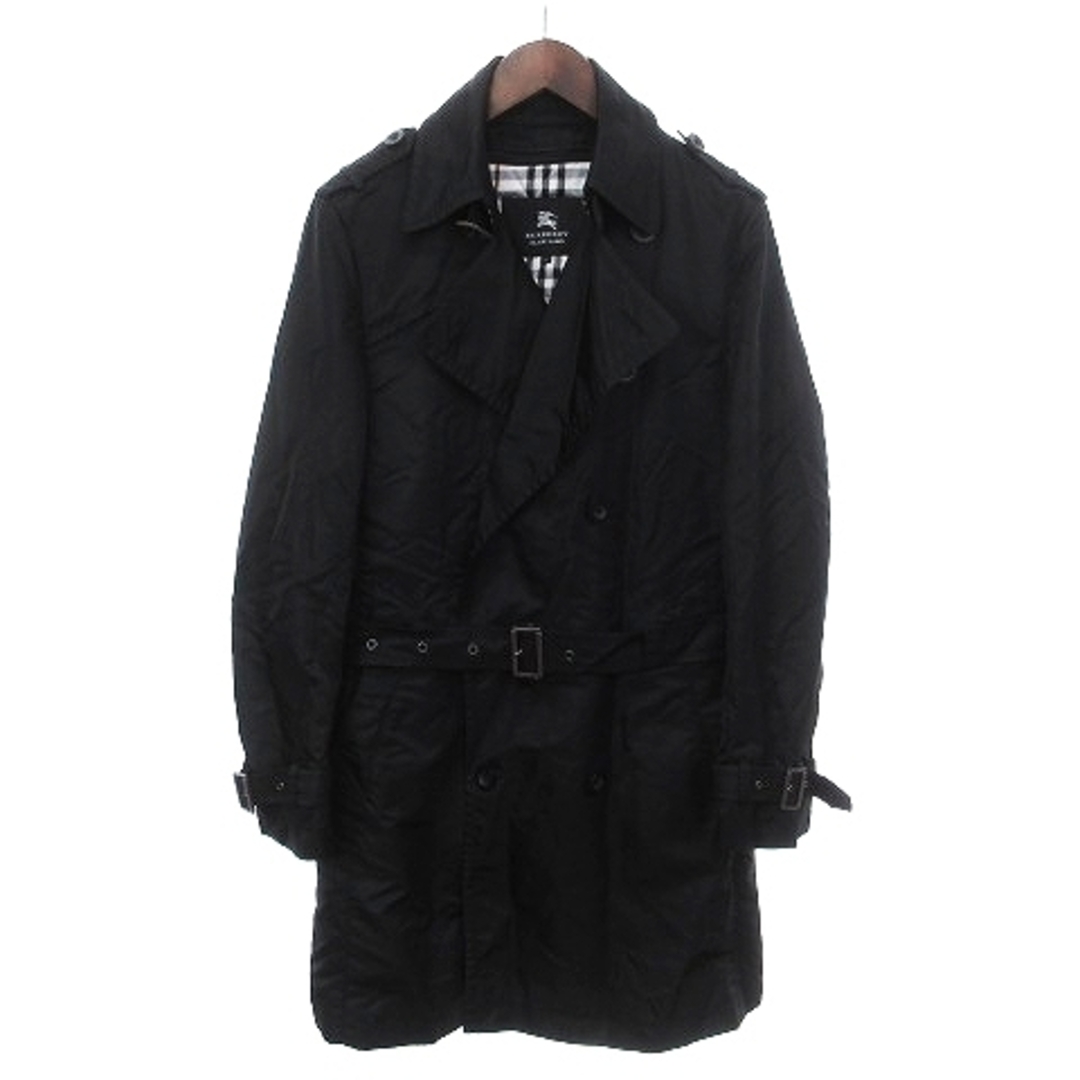 美品】BURBERRY BLACK LABEL バーバリー トレンチコート 黒-