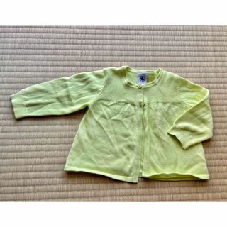 プチバトー(PETIT BATEAU)のプチバトー　カーディガン　74cm コットン100(カーディガン/ボレロ)