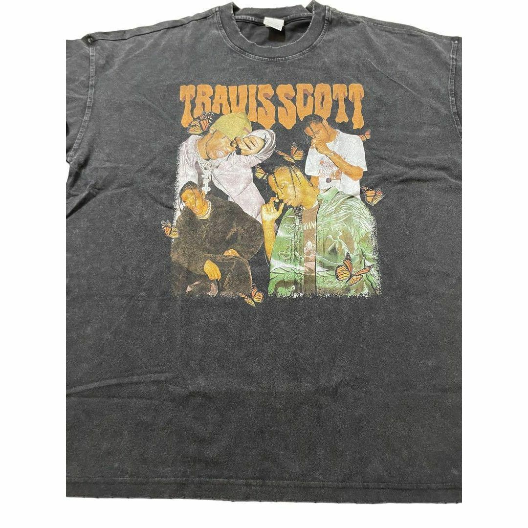 TRAVIS SCOTT　トラヴィス　WASH　Tシャツ　ロンT　ブラック　XL