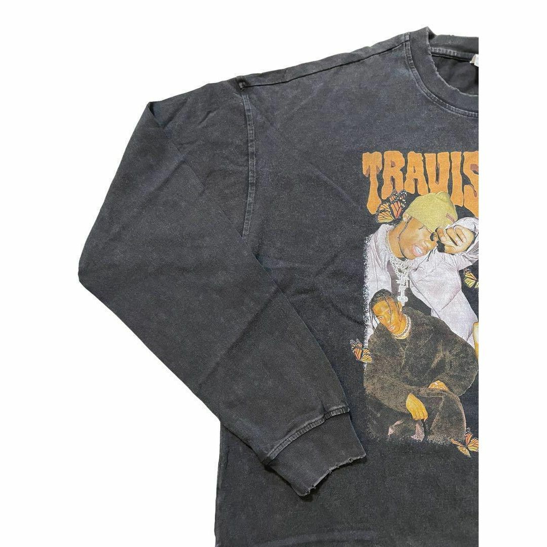 TRAVIS SCOTT　トラヴィス　WASH　Tシャツ　ロンT　ブラック　XL