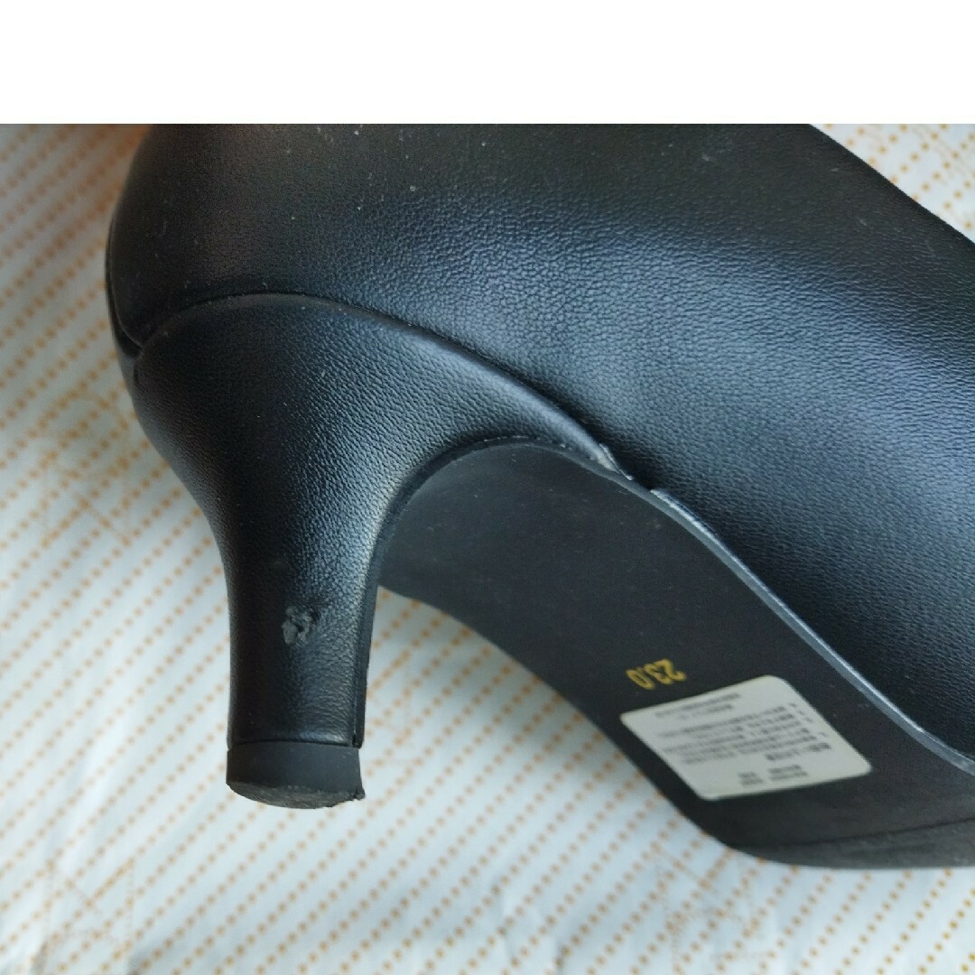 中古傷あり　RANDA　走れる 快適 パンプス黒　合皮　スムース調　シンプル レディースの靴/シューズ(ハイヒール/パンプス)の商品写真