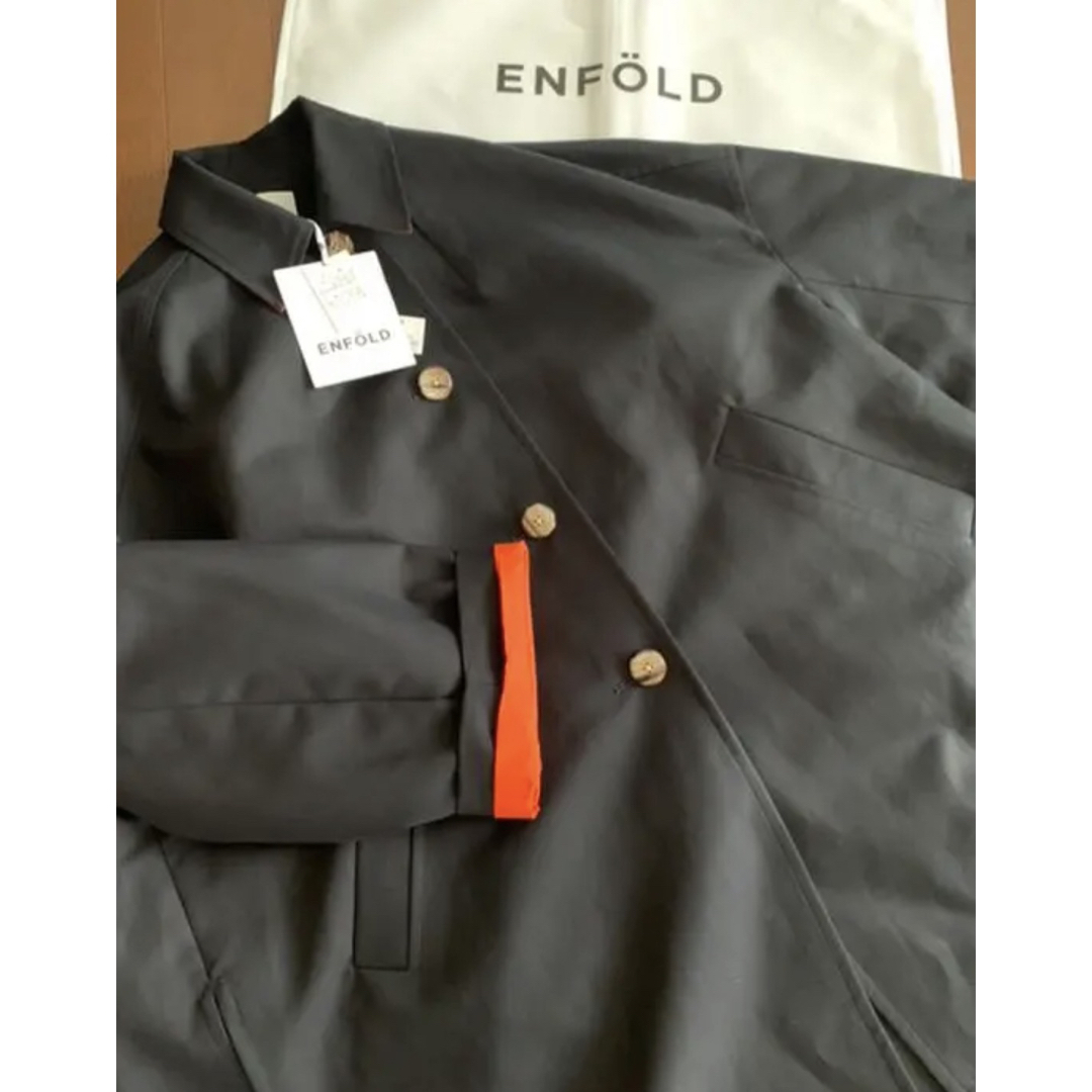 ENFOLD COTTON DOUBLE ステンカラーBOXコート 新品未使用