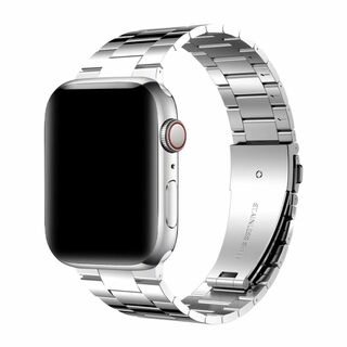 Apple watch  三連メタルベルト 22×18㎜ シルバー ※3509(金属ベルト)