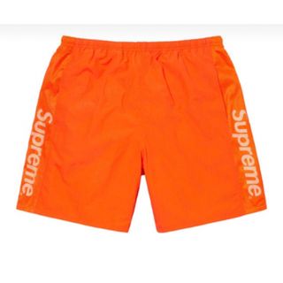 シュプリーム(Supreme)のsupreme Mesh Panel Water Short オレンジ s(ショートパンツ)