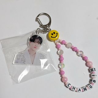 ストレイキッズ(Stray Kids)の💗stray kids CHANBIN ネーム付き キーホルダー💗チャンビン(アイドルグッズ)