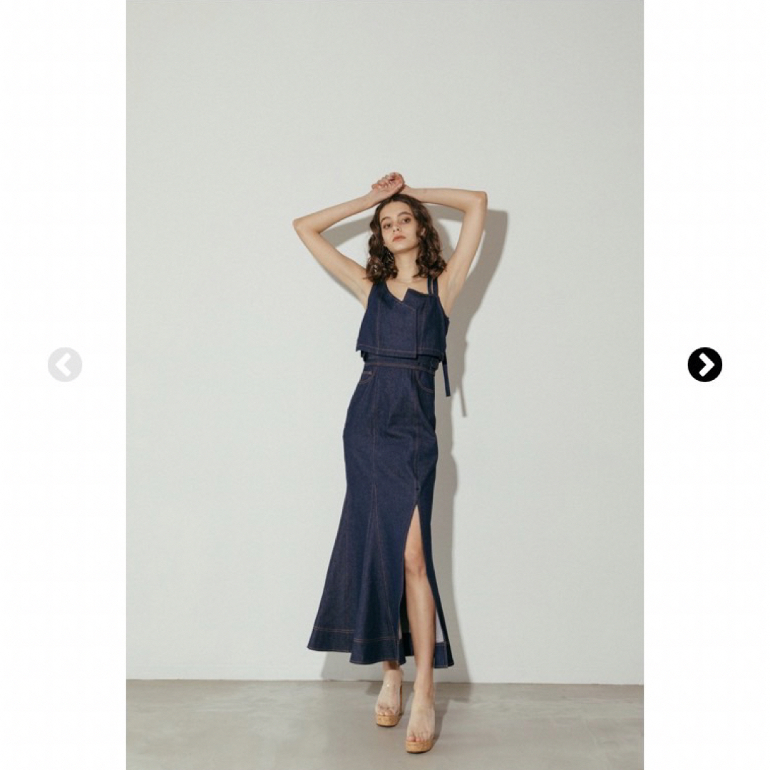 other(アザー)の【新品タグ付】hdxuly Slit Denim Dress デニムワンピース レディースのワンピース(ロングワンピース/マキシワンピース)の商品写真