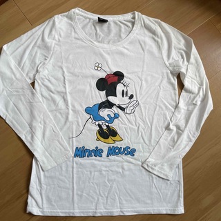 ディズニー(Disney)のミニーマウス　ロングTシャツ(Tシャツ(長袖/七分))