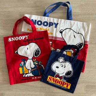 ピーナッツ(PEANUTS)のスヌーピー トートバッグ 3個セット(トートバッグ)