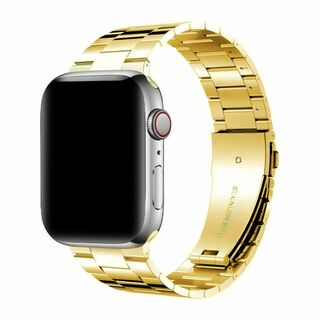 Apple watch  三連メタルベルト 22×18㎜ ゴールド ※3512(金属ベルト)