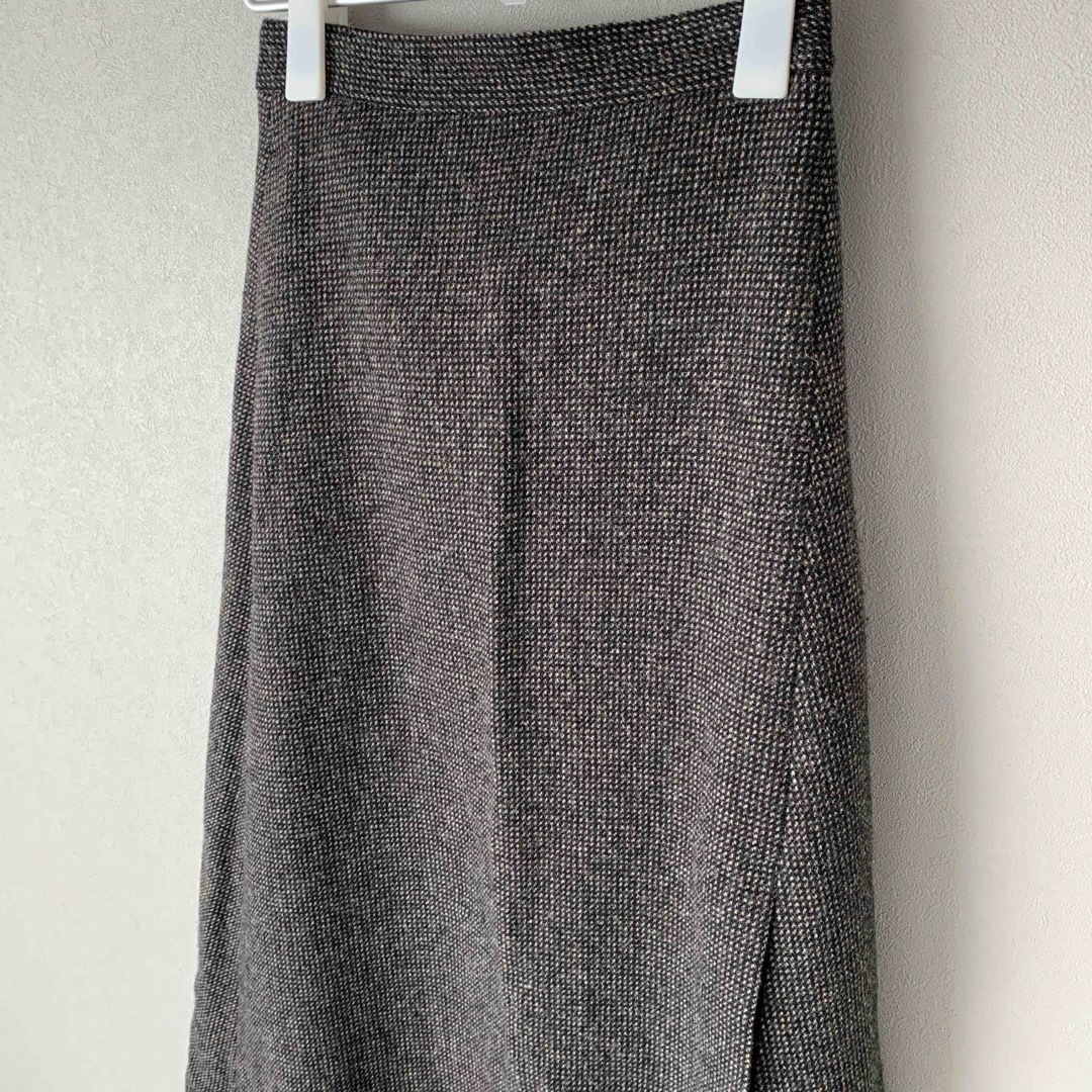 22AW AURALEE WOOL HAIRLINE TWEED SKIRT