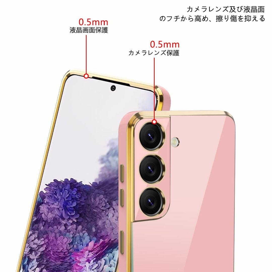 【色: ピンク】Xiaomi Redmi Note 9S ケース クリア 耐衝撃 5