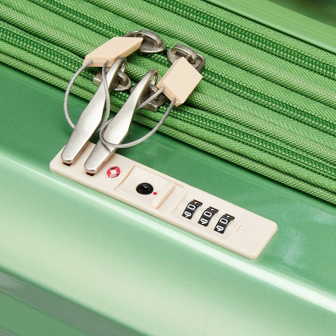 色: グリーン[アクタス] スーツケース 拡張フロントオープン
