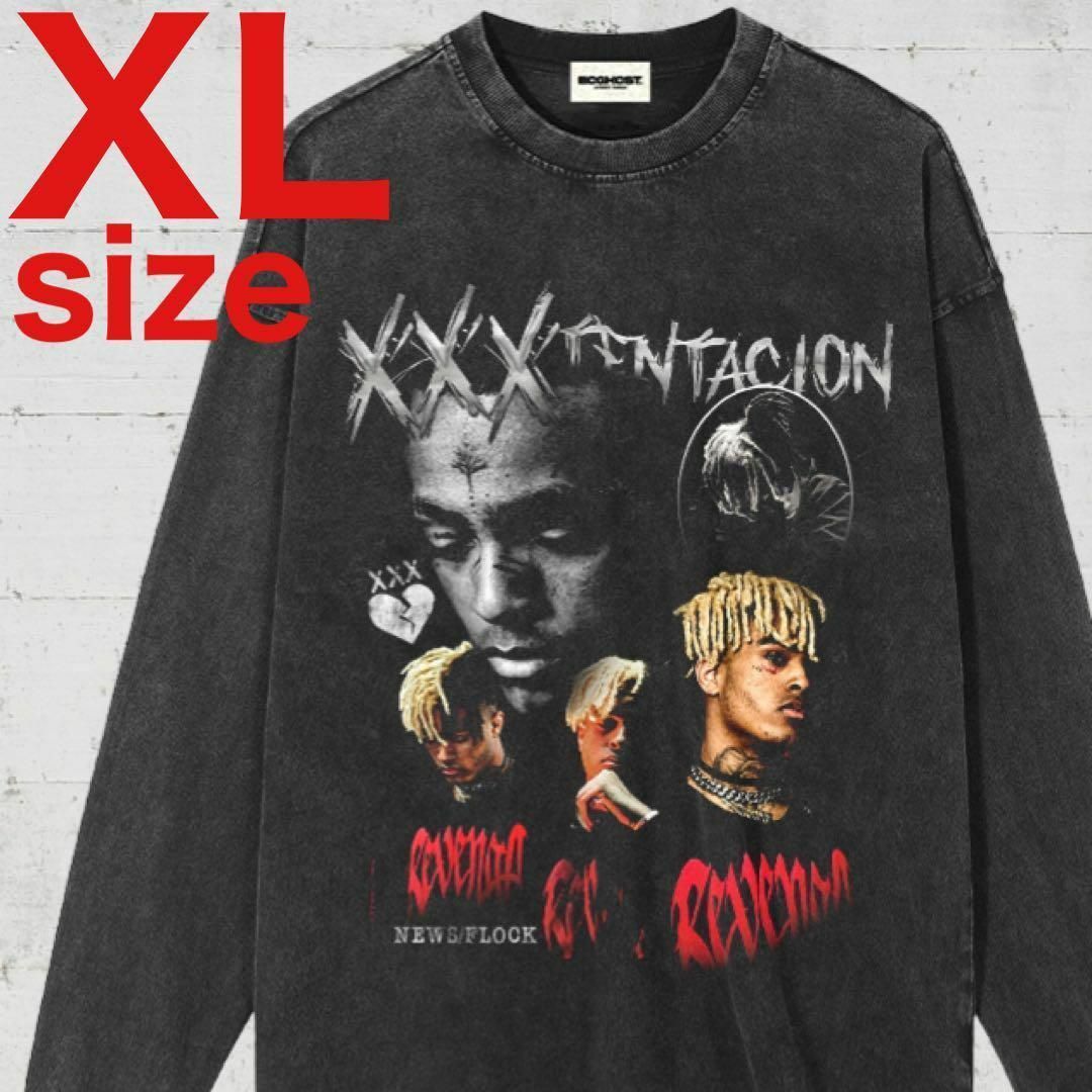 XXXTentacion　REVENGE　ロングスリーブTシャツ　ブラック　XL