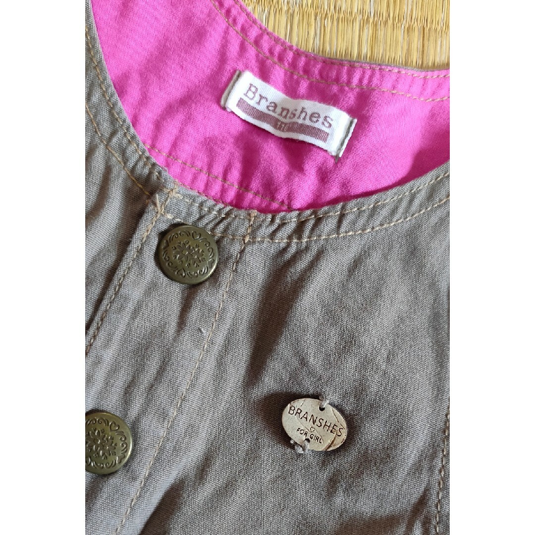 Branshes(ブランシェス)のブランシェス スカート サロペット オーバーオール 110 キッズ/ベビー/マタニティのキッズ服女の子用(90cm~)(スカート)の商品写真