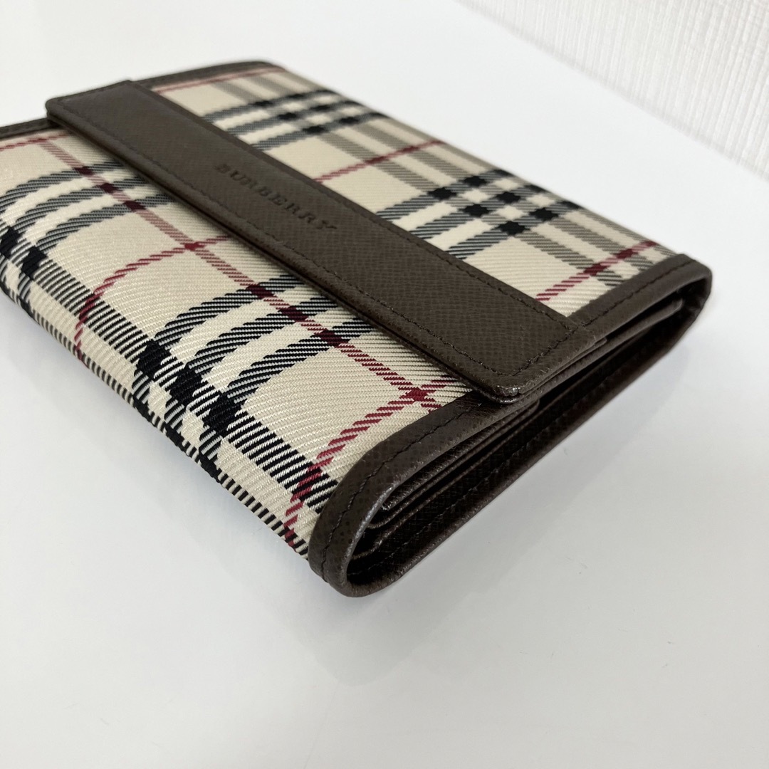 新品未使用☆Burberry バーバリー チェック柄 ノバチェック 折り財布