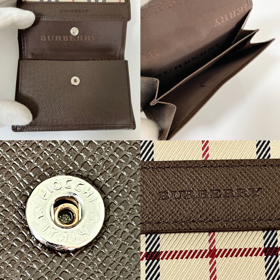 新品未使用☆Burberry バーバリー チェック柄 ノバチェック 折り財布