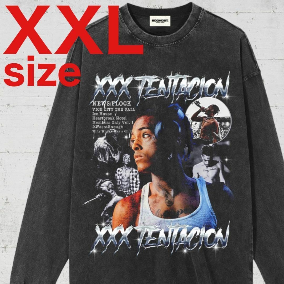 XXXTentacion　クラシック　ヴィンテージ加工　Tシャツ　XL　ブラック