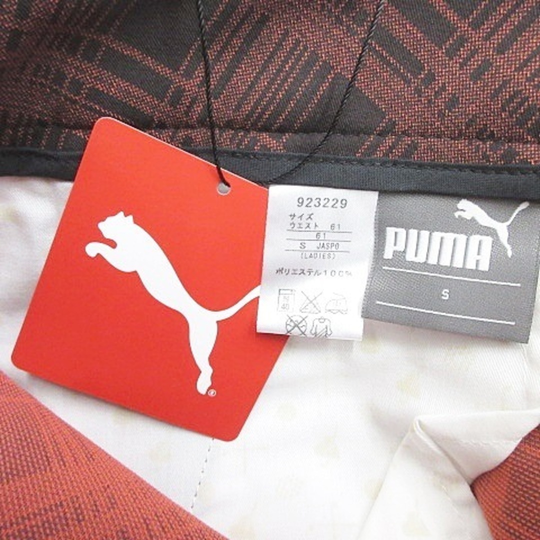 PUMA(プーマ)のプーマ ゴルフ PUMA パンツ チェック 茶 黒 ブラウン ブラック S スポーツ/アウトドアのゴルフ(ウエア)の商品写真