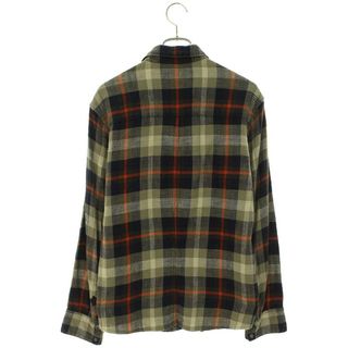 CHROME HEARTS CH FLANNEL クロムハーツ CHフランネル チェックシャツジャケット 中綿 クロスボールスナップボタン Yノット 袖CHクロスプリント レッド サイズL【230925】【新古品】【me04】