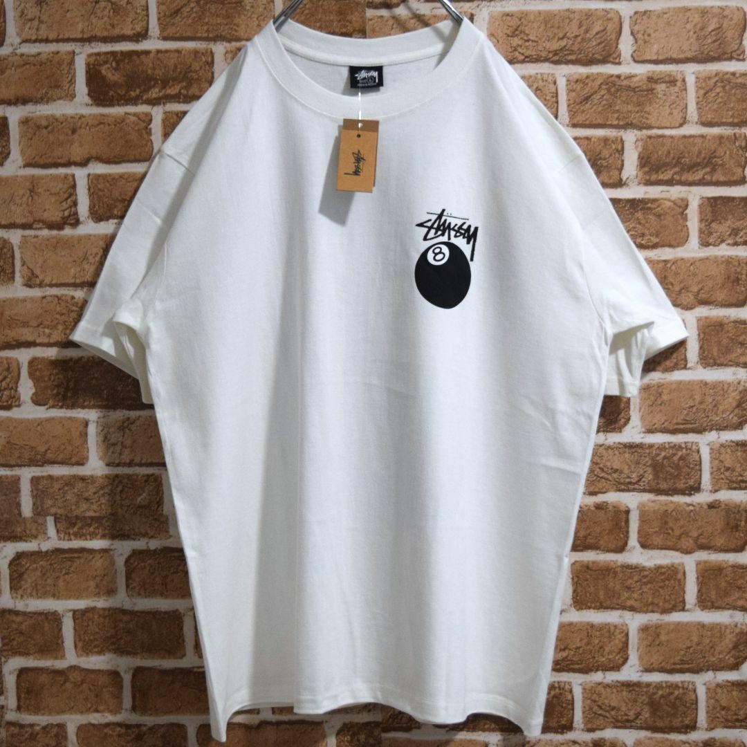 STUSSY   《ステューシー》正規・新品タグ 8ボール ホワイト XL T