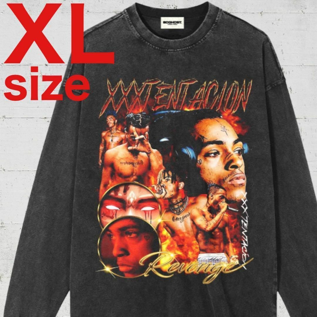 XXXTentacion　テンタシオン　ロングスリーブ　Tシャツ　ブラック　XL