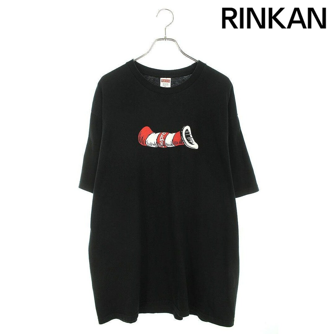 シュプリーム  18AW  Cat in the Hat Tee ハットプリントTシャツ メンズ XL