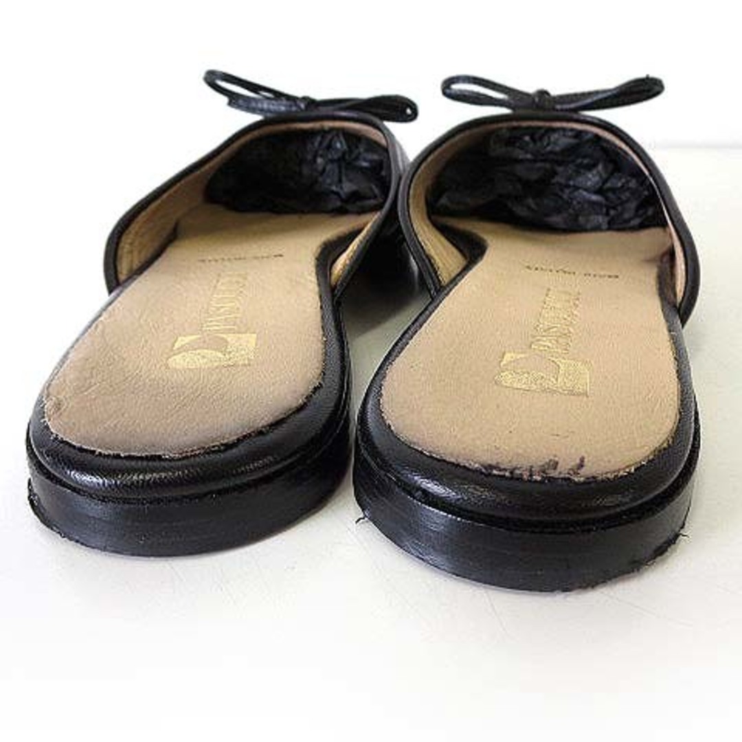 other - PASCUCCI スリッパ サンダル ミュール 36.5 黒 23.5cmの通販