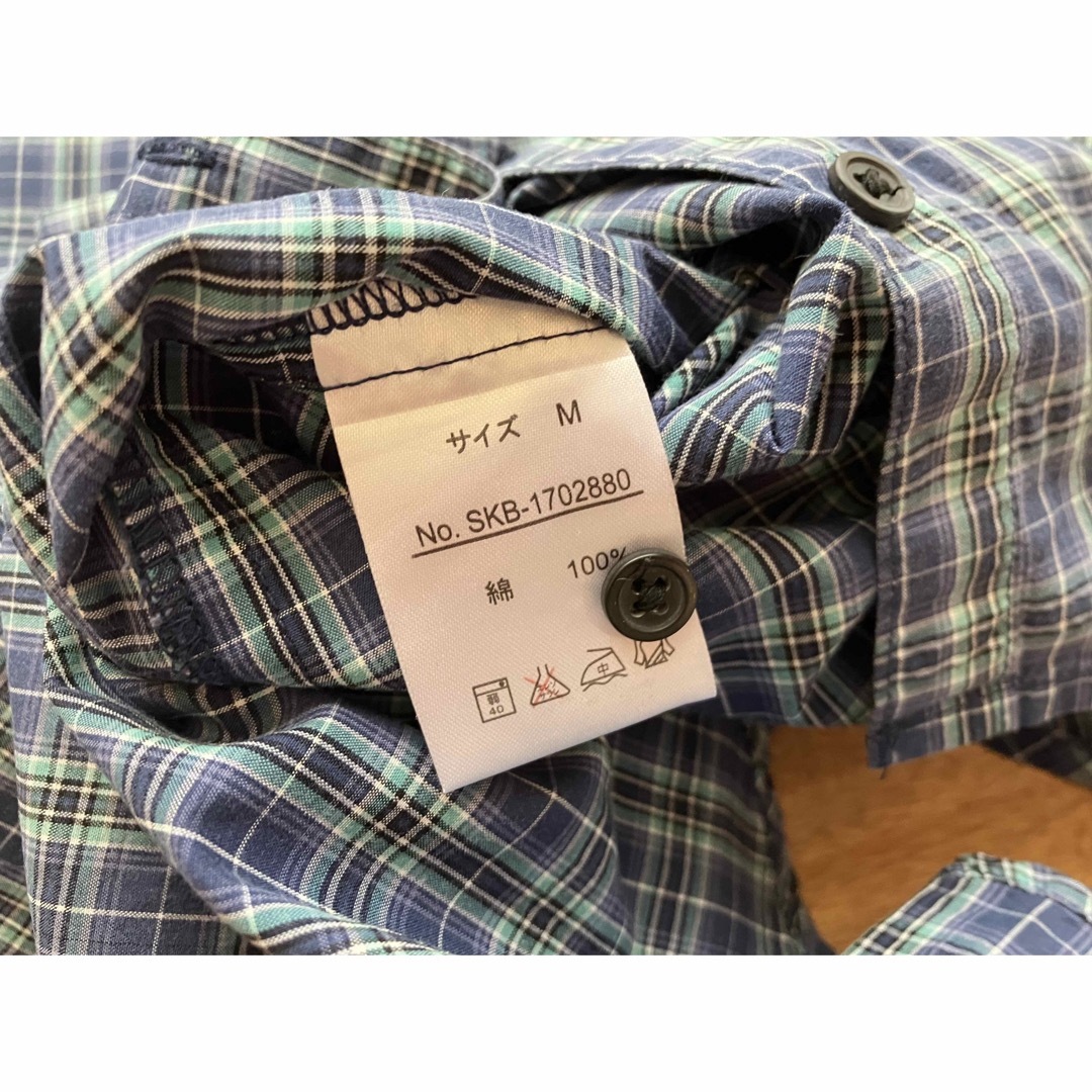 SM2(サマンサモスモス)の【Ladies'】Samansa Mos2 ブルー チェック柄 コットンシャツ レディースのトップス(Tシャツ(長袖/七分))の商品写真