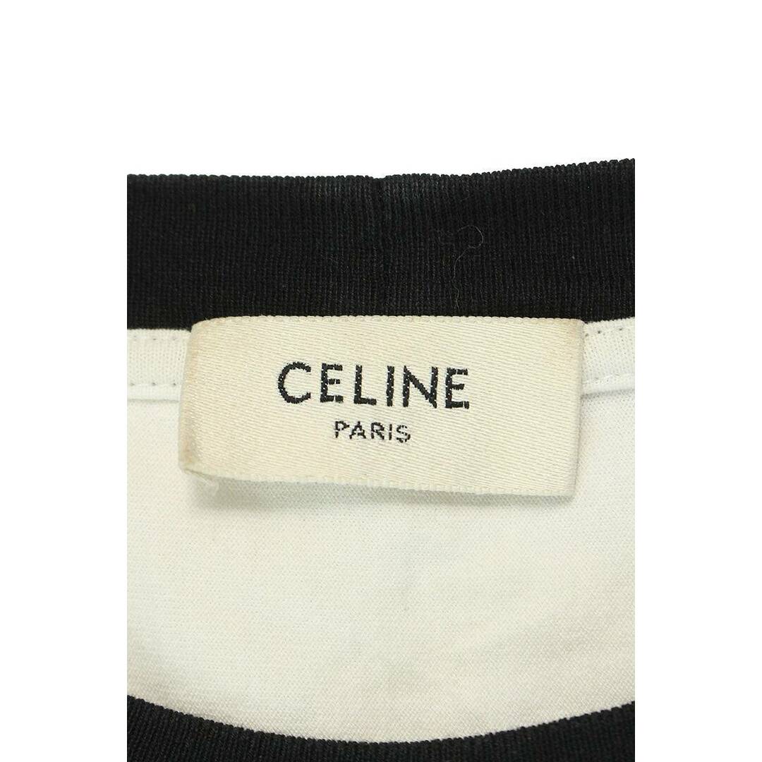 celine(セリーヌ)のセリーヌバイエディスリマン  21SS  2X839500O チェックプリントスタッズ付きバイカラールーズTシャツ メンズ S メンズのトップス(Tシャツ/カットソー(半袖/袖なし))の商品写真