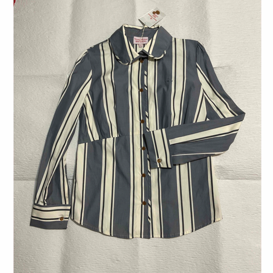 シャツ/ブラウス(長袖/七分)Vivienne Westwood ストライプシャツ　3 【新品】