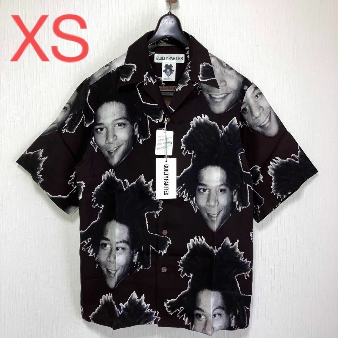 XS黒【WACKOMARIA】BASQUIAT SHIRT 23SS／新品タグ付