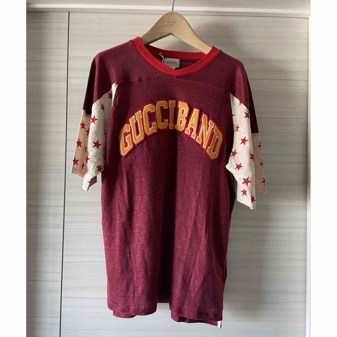 Gucci(グッチ)のgucci グッチ　チルドレン　大人可　 新品未使用　Tシャツ　リネン rock レディースのトップス(Tシャツ(半袖/袖なし))の商品写真