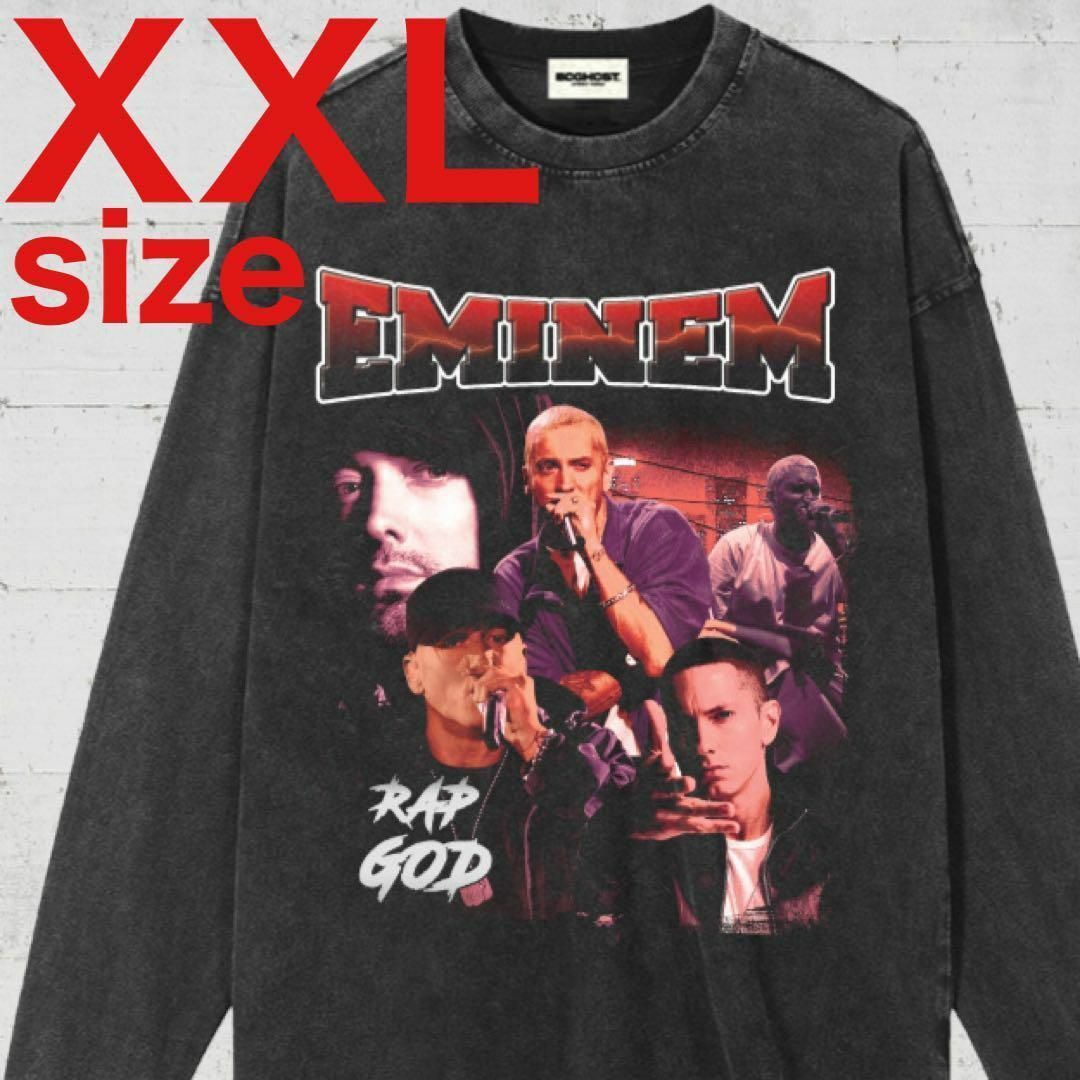 EMINEM　エミネム　RAP GOD　ヴィンテージ加工　レトロTシャツ　XXL