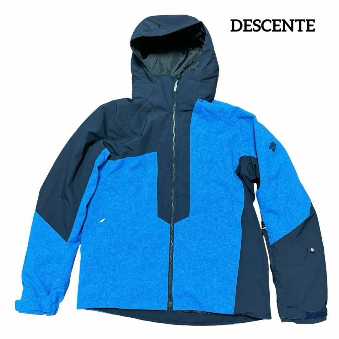 DESCENTE デサント スキーウェア 中綿ジャケット ブルー サイズL