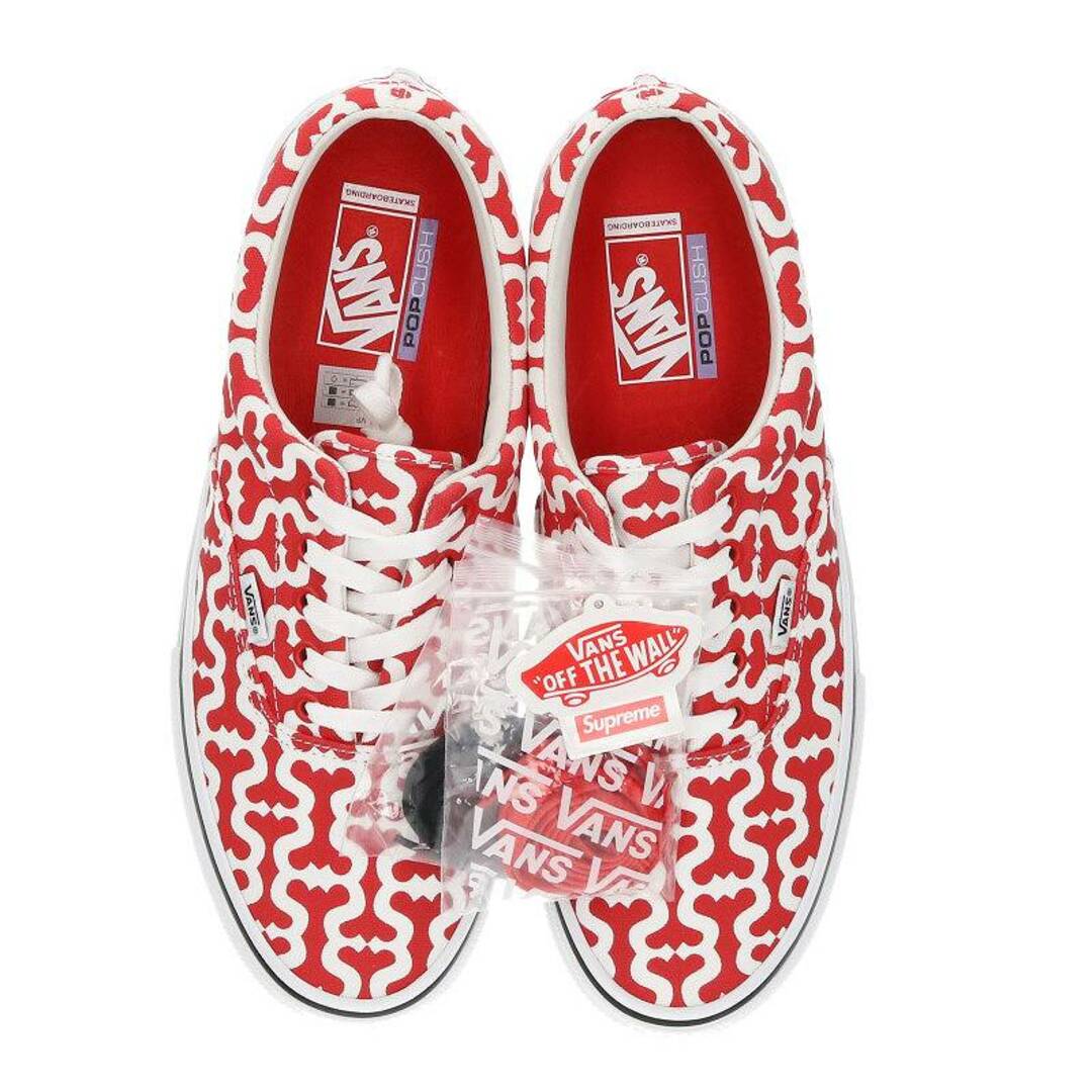 シュプリーム ×バンズ VANS  VN0A5KRV5XS/Vans Monogram S Logo Skate ERA Red モノグラムSロゴスケートエラレッドスニーカー メンズ 30cm