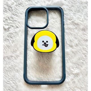 ビーティーイシビル(BT21)のBT21 チミー　CHIMMY iPhone 13pro ケース　グリップトック(iPhoneケース)