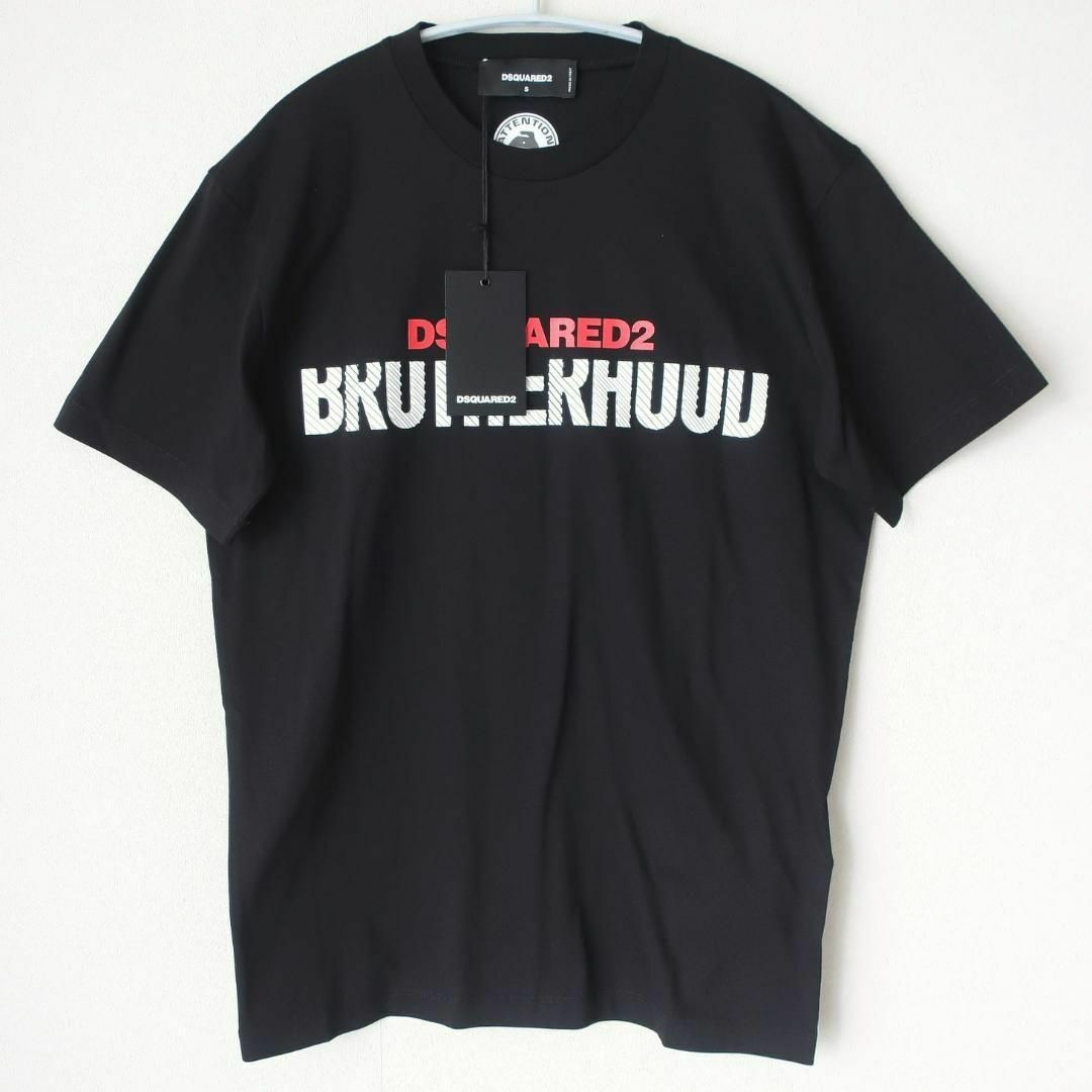 DSQUARED2 ロゴTシャツ L ブラック/レッド