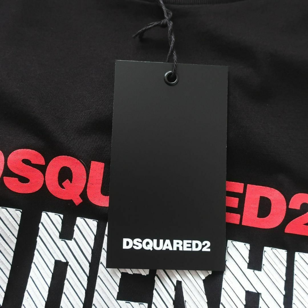 新品 DSQUARED2 ロゴ プリント Tシャツ 半袖 ブラック 黒 Sサイズ