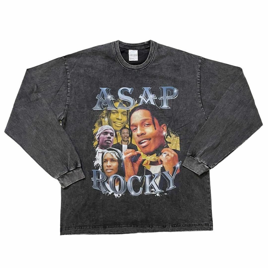 ASAP Rocky　エイサップ・ロッキー　RAP　長袖Tシャツ　ブラック　XL