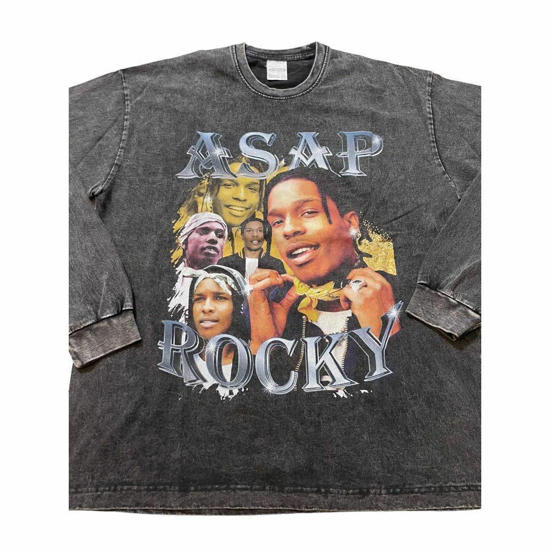 ASAP Rocky　エイサップ・ロッキー　RAP　長袖Tシャツ　ブラック　XL
