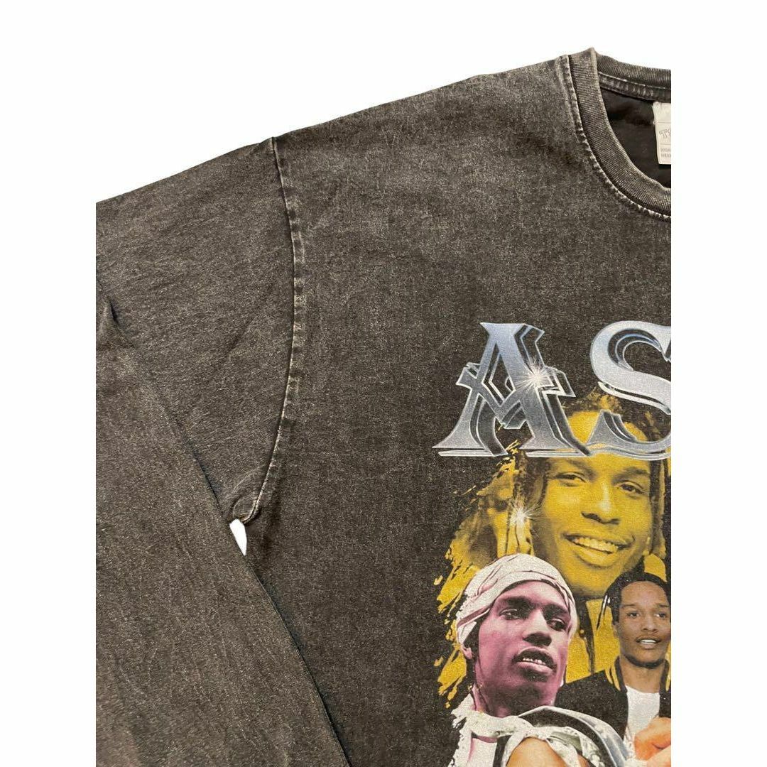 ASAP Rocky　エイサップ・ロッキー　RAP　長袖Tシャツ　ブラック　XL