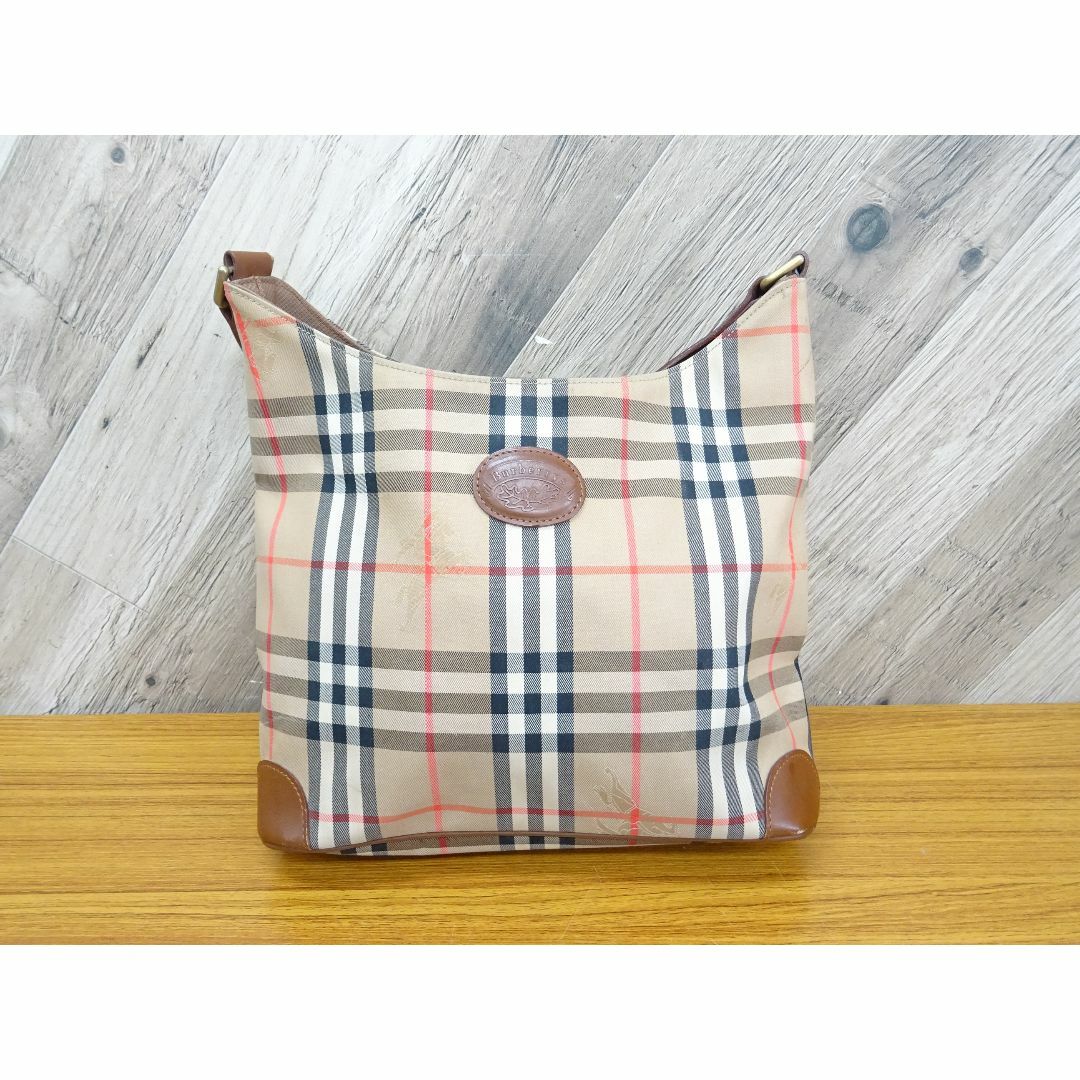BURBERRY - K浦005/ バーバリー シャドーホース キャンバス レザー ハンドバッグ