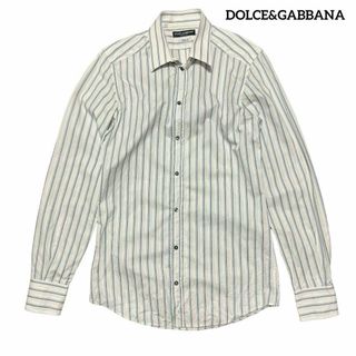 DOLCE&GABBANAストライプ長袖シャツsize42