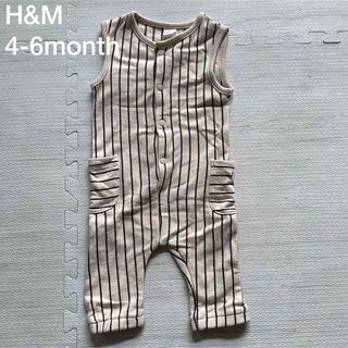 エイチアンドエム(H&M)の【新品・未使用】H&M ベビー  ロンパース  コットンロンパース 70(ロンパース)