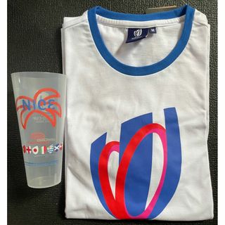 RUGBY WORLDCUP FRANCE2023グッズ★Ｔシャツ＆ビアカップ(Tシャツ/カットソー(半袖/袖なし))