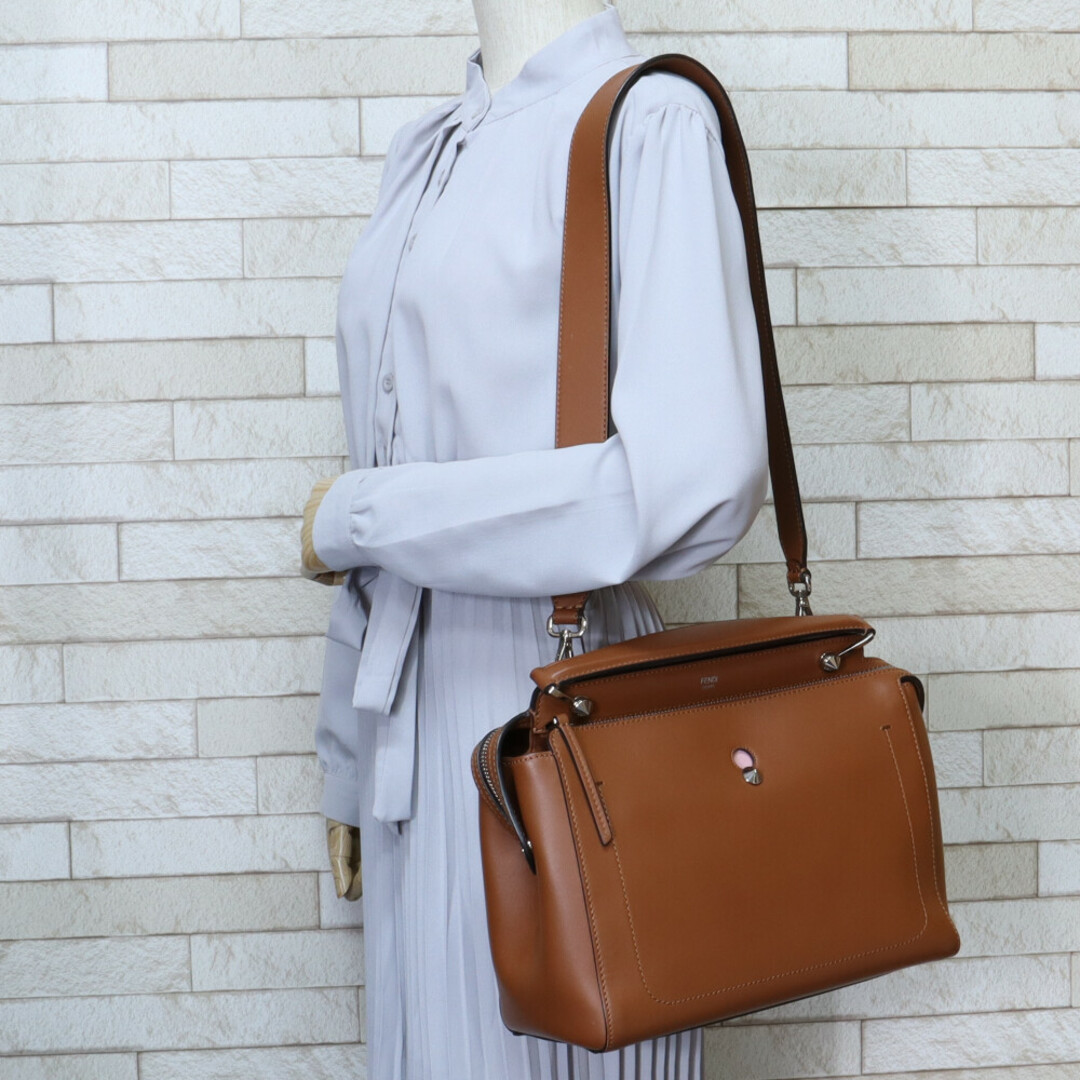 フェンディ FENDI ドットコム ハンドバッグ 2way・ショルダー レザー 1