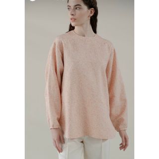 ohga JACQUARDジャガードブラウス ピンクの通販 by ポップ ohga JACQUARDジャガードブラウス ピンクの通販 by ポップ